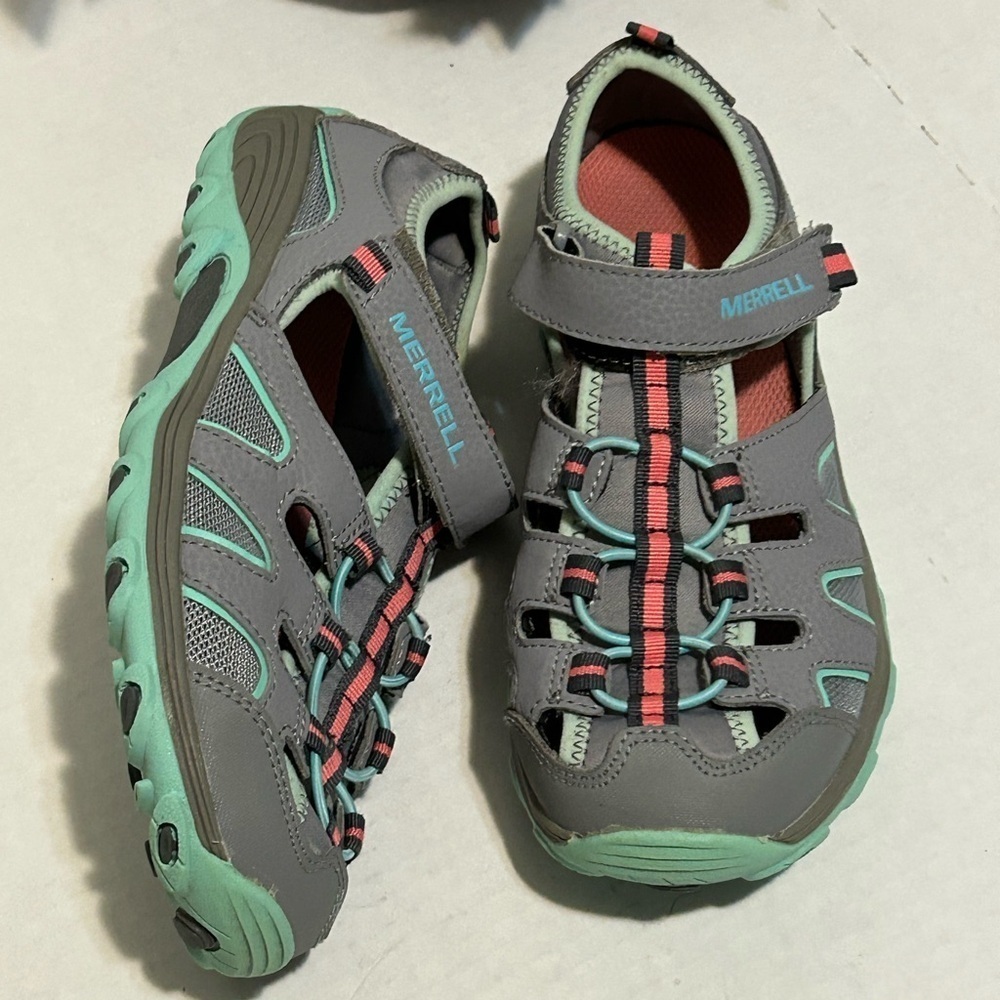 Merrell sandals and Teal Water Shoes